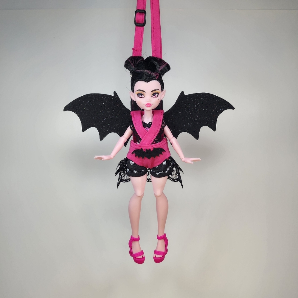 🎨 For Monster High G3 Draculaura- Bat Wing Carry Harness